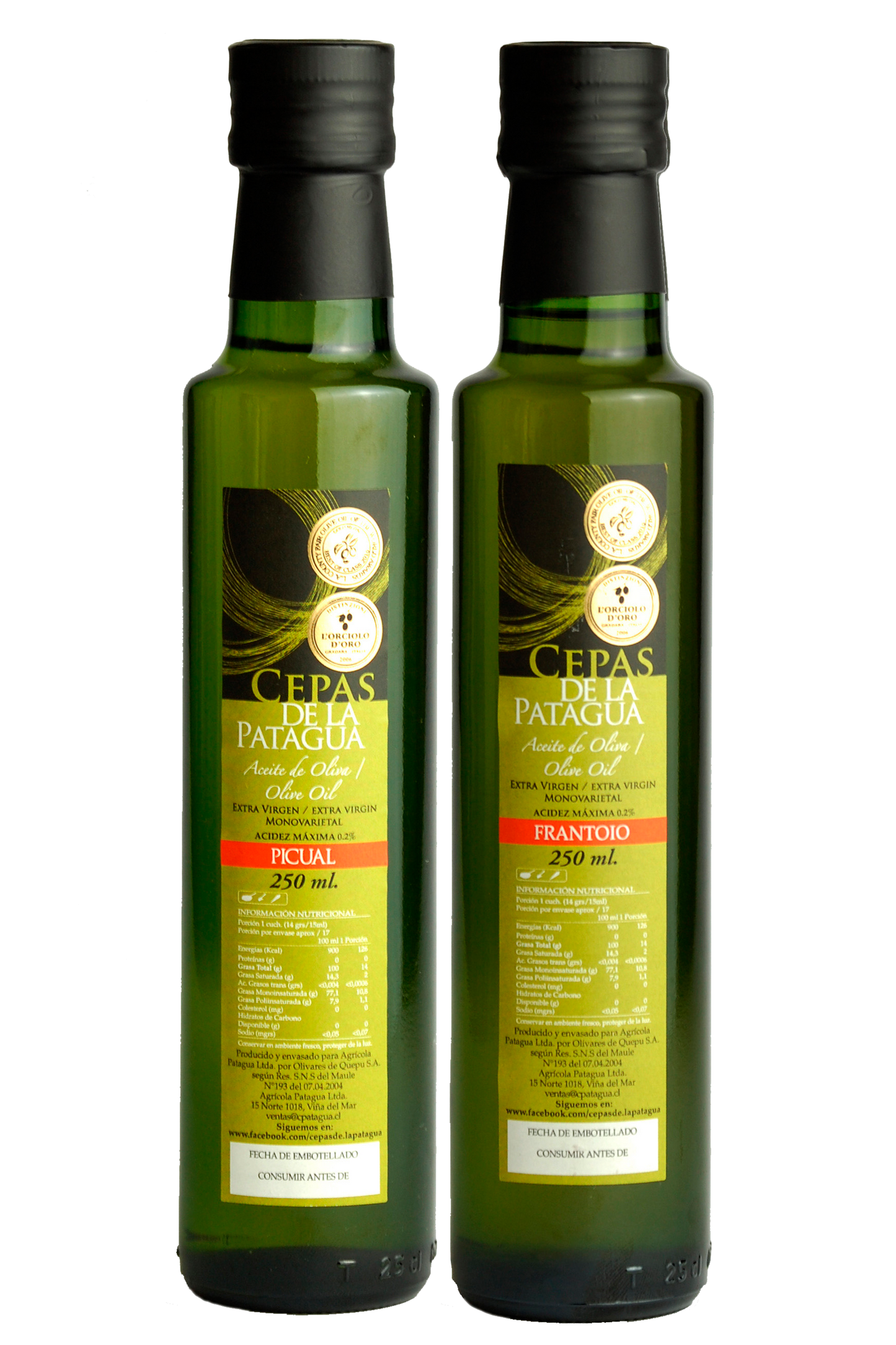 Pack Degustación Picual - Frantoio 250 Ml.